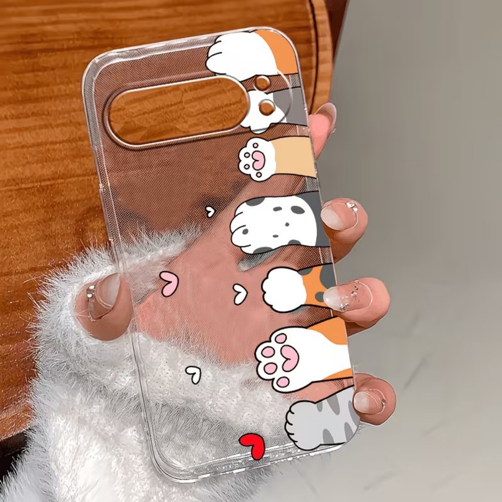 Cartoon Cat Paw Print Crystal  - огляд і ціна Google Pixel 8A